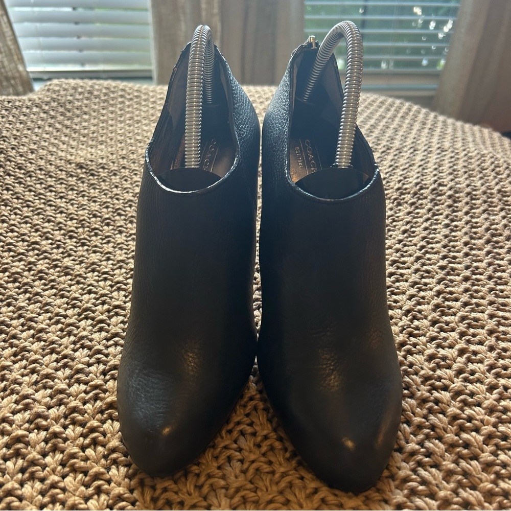 Coach Elegant Black Ankle Boots